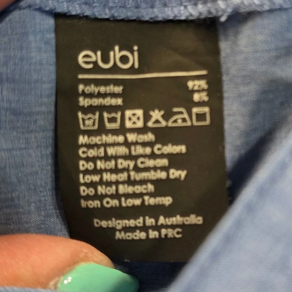 Eubi Hiking Shorts Mens Medium Lightweight Blue Quick Dry Outdoor Performance
